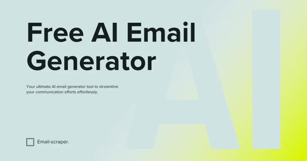 AI email generator